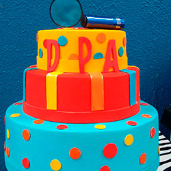 Decoração para festa infantil com tema Detetives do Prédio Azul