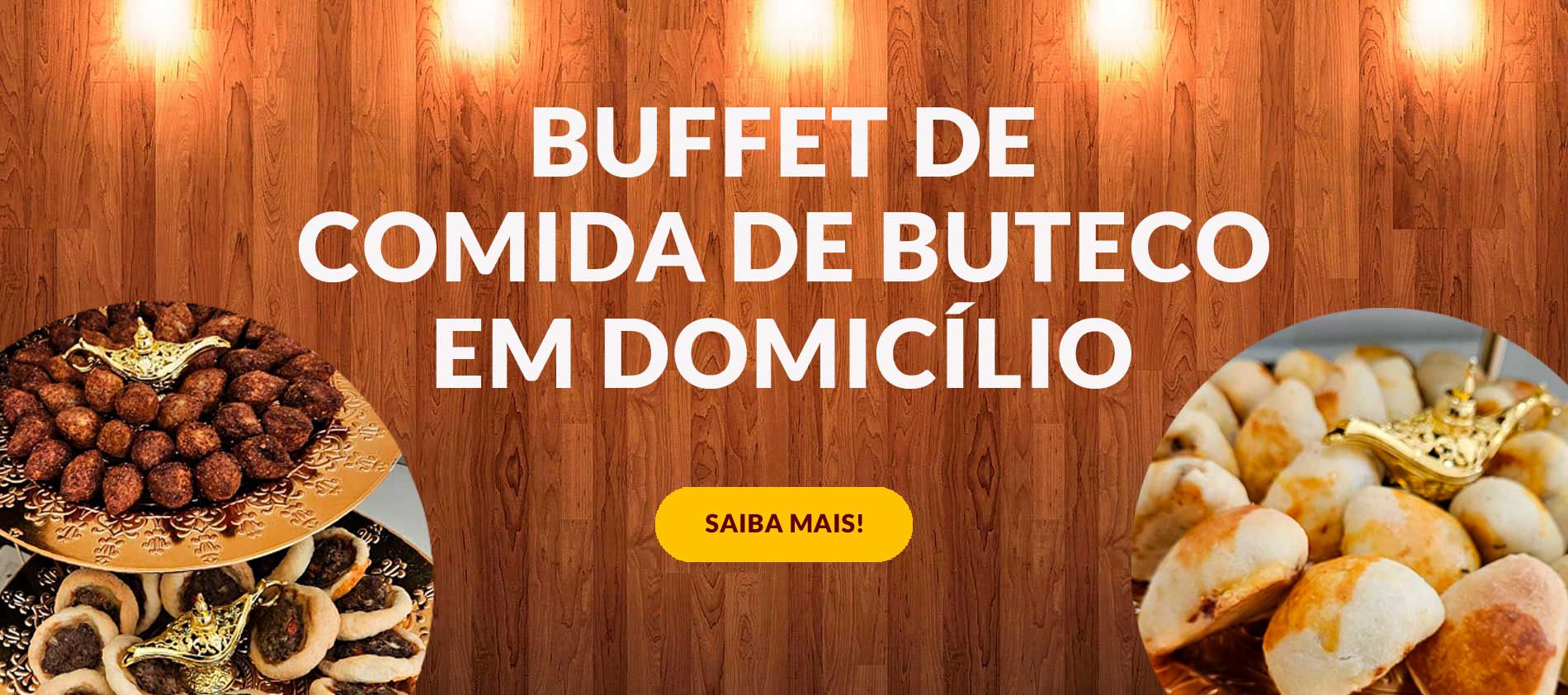 Buffet de comida de boteco à domicílio 2025